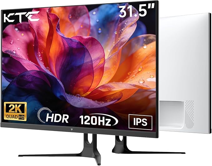 KTC 32 Inch 2K Computer Monitor, QHD 120Hz Monitor by KTC