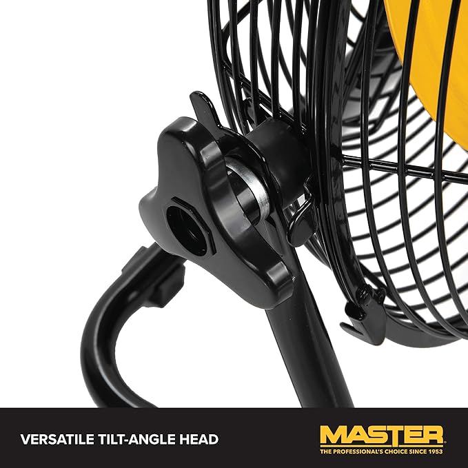 Master Professional 12 inch High Velocity Powerful Direct Drive Steel Floor Fan - Image 5