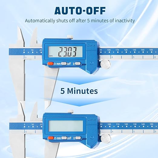 Dasqua Digital Caliper 12", IP54 Stainless Steel Water Resistant Caliper - Image 3