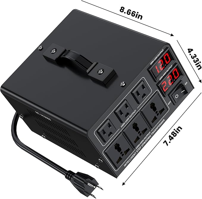 3000W Voltage Converter Transformer Step Up/Down Converter 110/120 Volt - Image 8