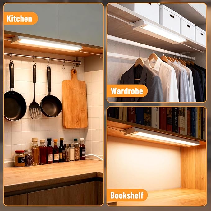 Plug in Under Cabinet Lights Hardwired, 45° Rotatable Design, Linkable Up to 15 - Image 7