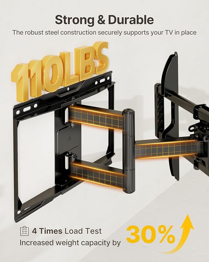 monTEK Full Motion TV Wall Mount - Image 3