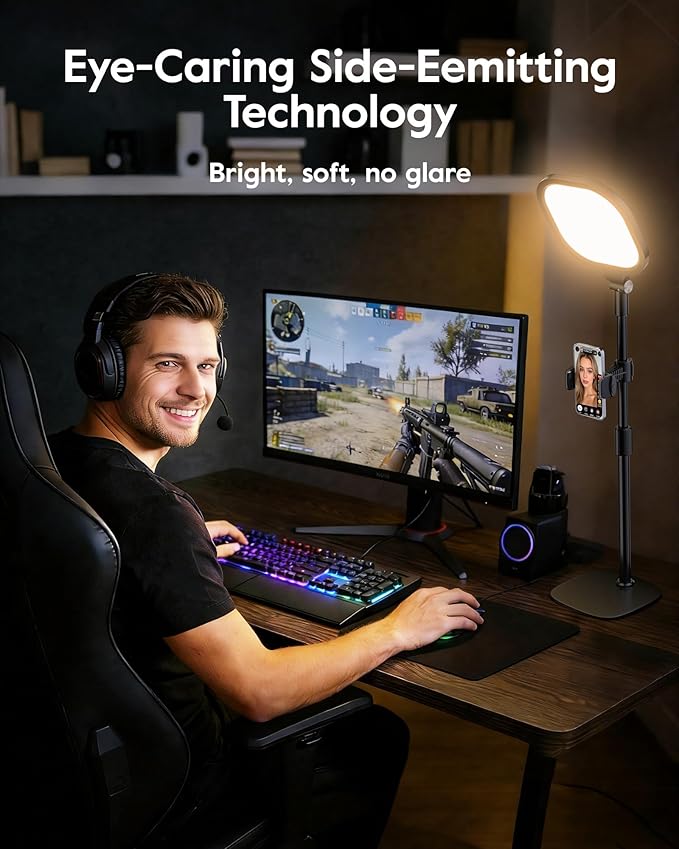 Video Conference Lighting for Zoom Meeting, Ring Light for Desk - Image 6