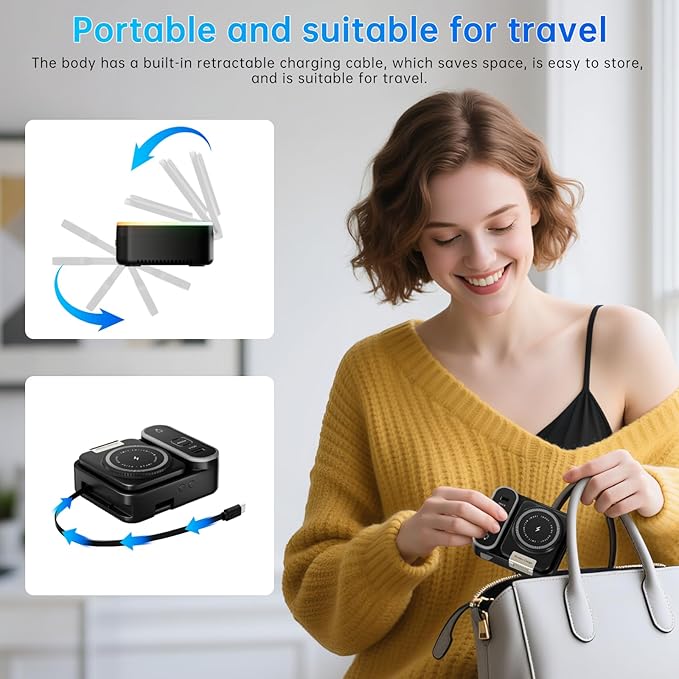 Qi2 Wireless Charger 8in1 Magnetic Wireless Charger Fast Charging Station - Image 6
