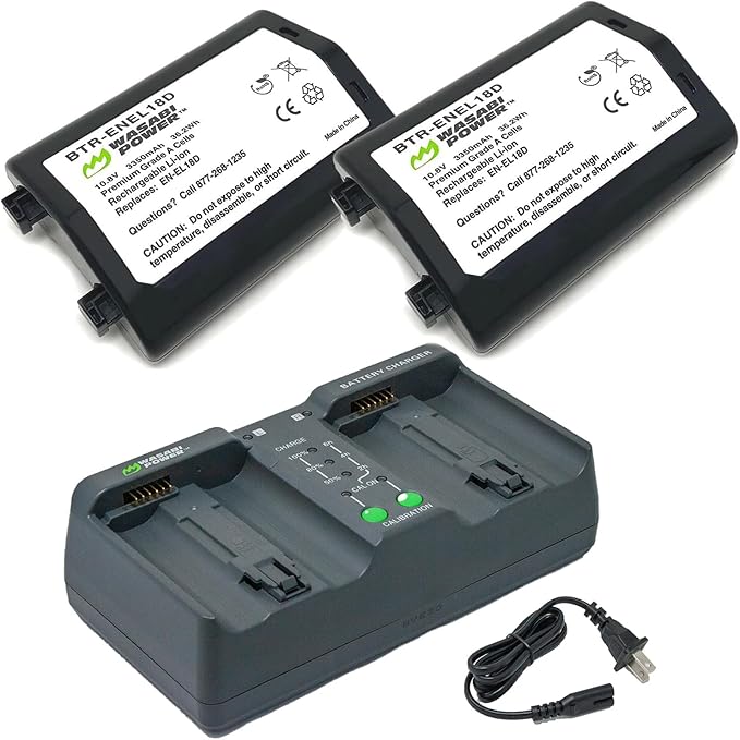 Wasabi Power Battery 2-Pack and Dual Charger by WasabiPower