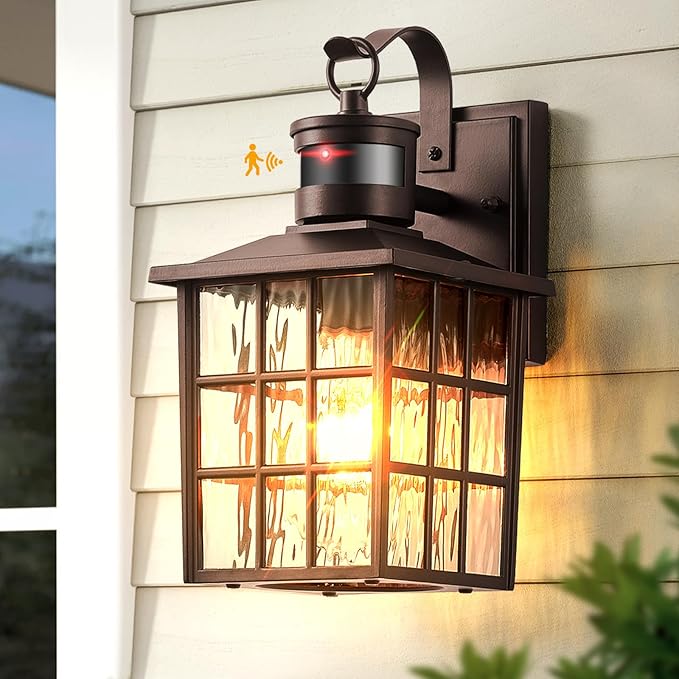 VIANIS ORB Motion Sensor Outdoor Lights Wall Mount, Dusk to Dawn Waterproof by VIANISLIGHTING