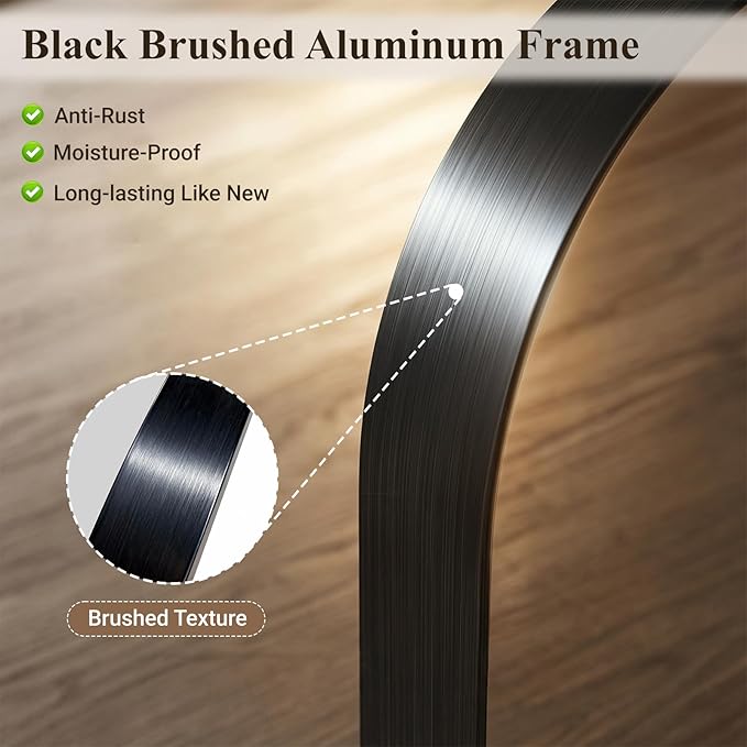 Arch Bathroom Mirror, Tempered Glass Decor Mirror - Image 6