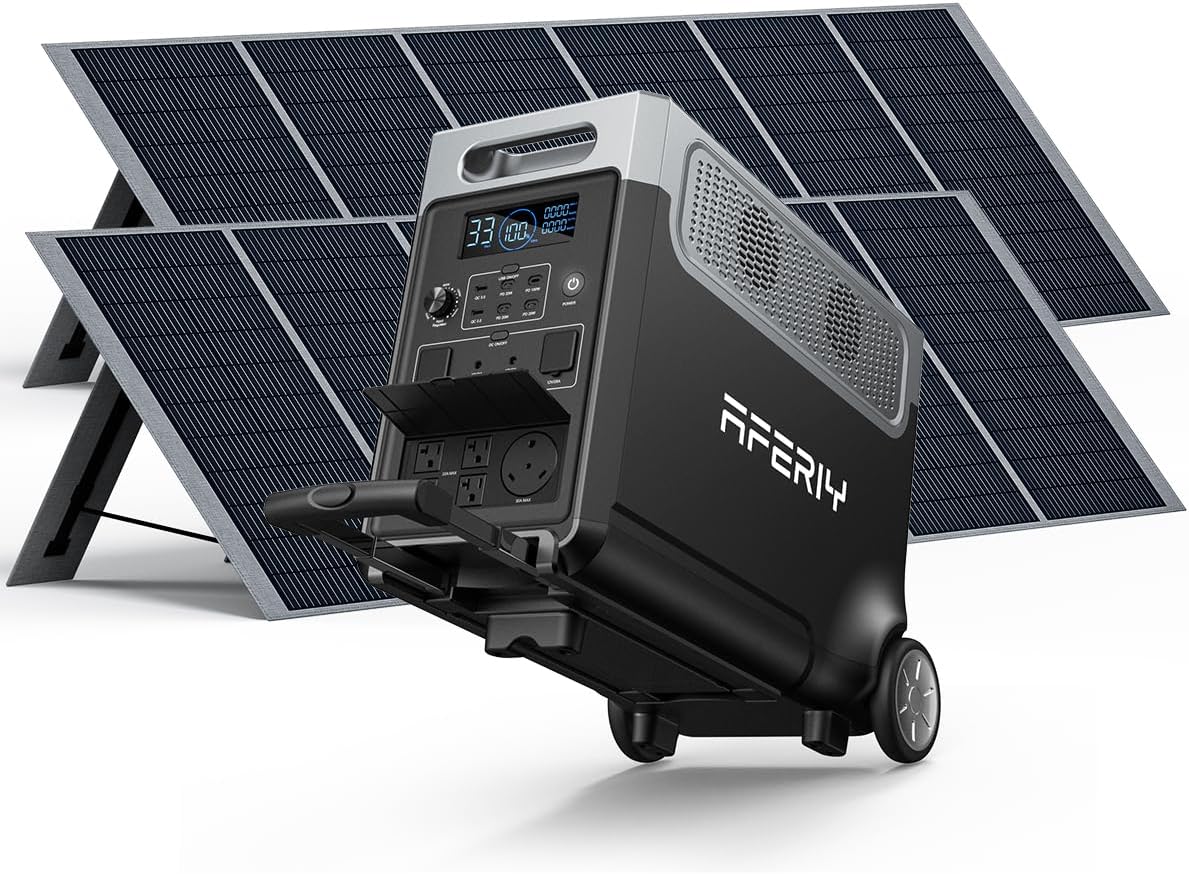AFERIY Solar Generator 3840Wh Portable Power Station by AFERIY