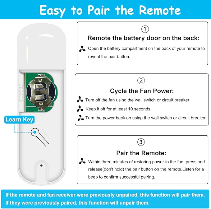 Ceiling Fan Remote Control Replacement - Image 5