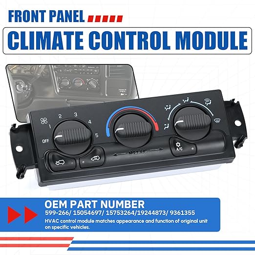 Front Climate Control Module Panel - Image 3