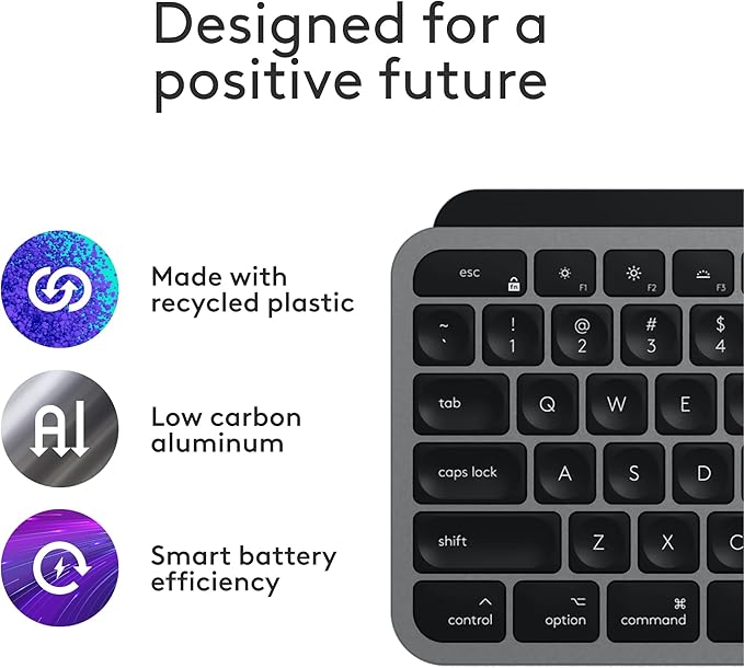 Logitech MX Keys S for Mac, Wireless Keyboard, Precise Laptop-Like Typing - Image 5