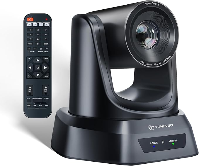 TONGVEO PTZ Camera 20X Optical Zoom HDMI IP Live Streaming SDI USB3.0 1080P by TONGVEO