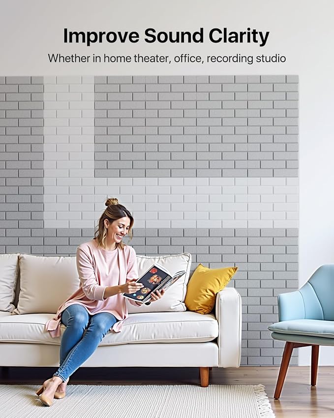 Soundproof Wall Panels Self-adhesive, 18 Pack Acoustic Panels Sound Absorbing - Image 4
