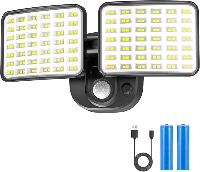 YTKIH Rechargeable Battery Motion Light, 2500LM & 4000LM Dual Modes Motion by YTKIH