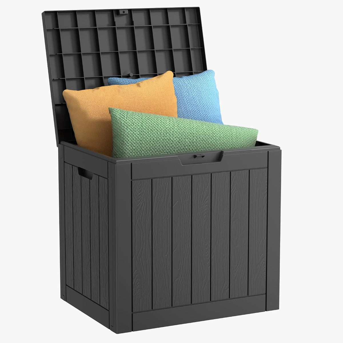 easyup 32 gallon resin deck box waterproof, uv, main product view