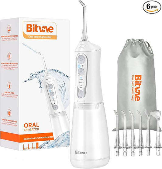 Bitvae Water Dental Flosser Teeth Pick, Cordless Flosser by Bitvae