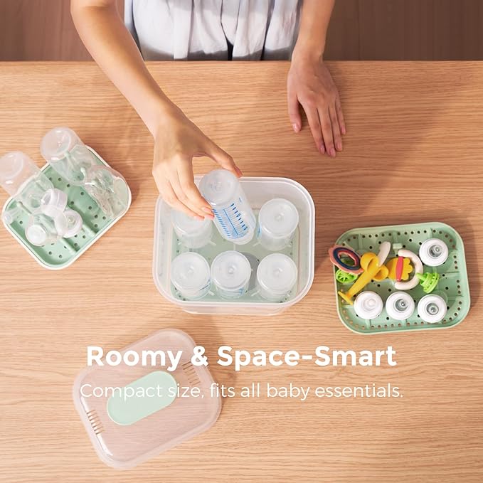 Momcozy Bottle Sterilizer and Dryer, Modular Nesting Space Saving Design - Image 6