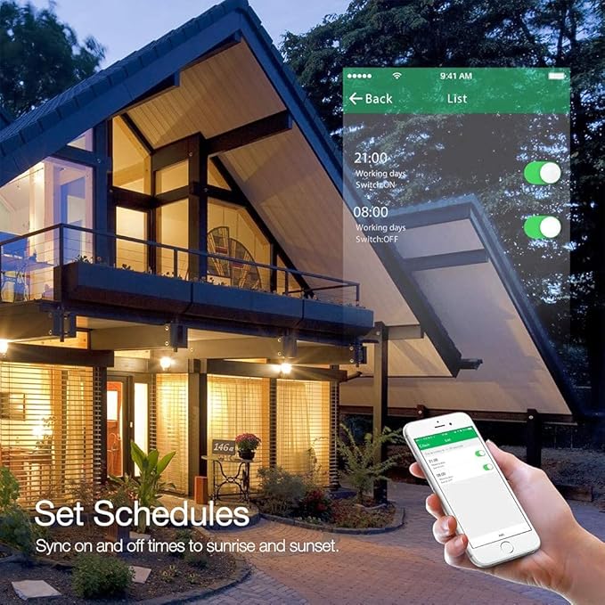 MOES WiFi Smart Wall Touch Light Switch Glass Panel Wireless Remote Control by - Image 5