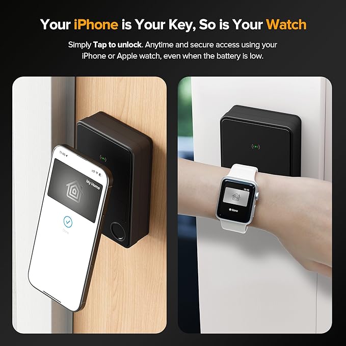 X3 Apple Home Key Door Lock Deadbolt, iOS ONLY, Smart Keyless Entry Door Lock - Image 2
