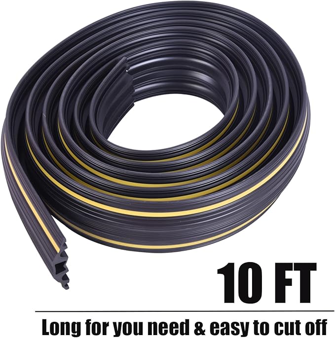 10FT Cord Cover, Flexible Floor Cable Cover, Cord Hider to Organize and Protect - Image 7