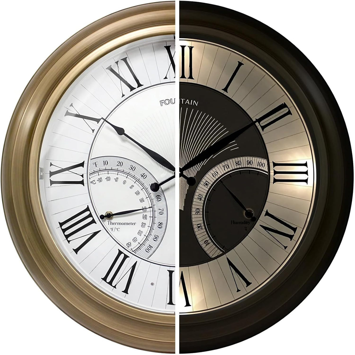 FOUNTAIN DESIGNS 24 Inch in/Outdoor Wall Clock