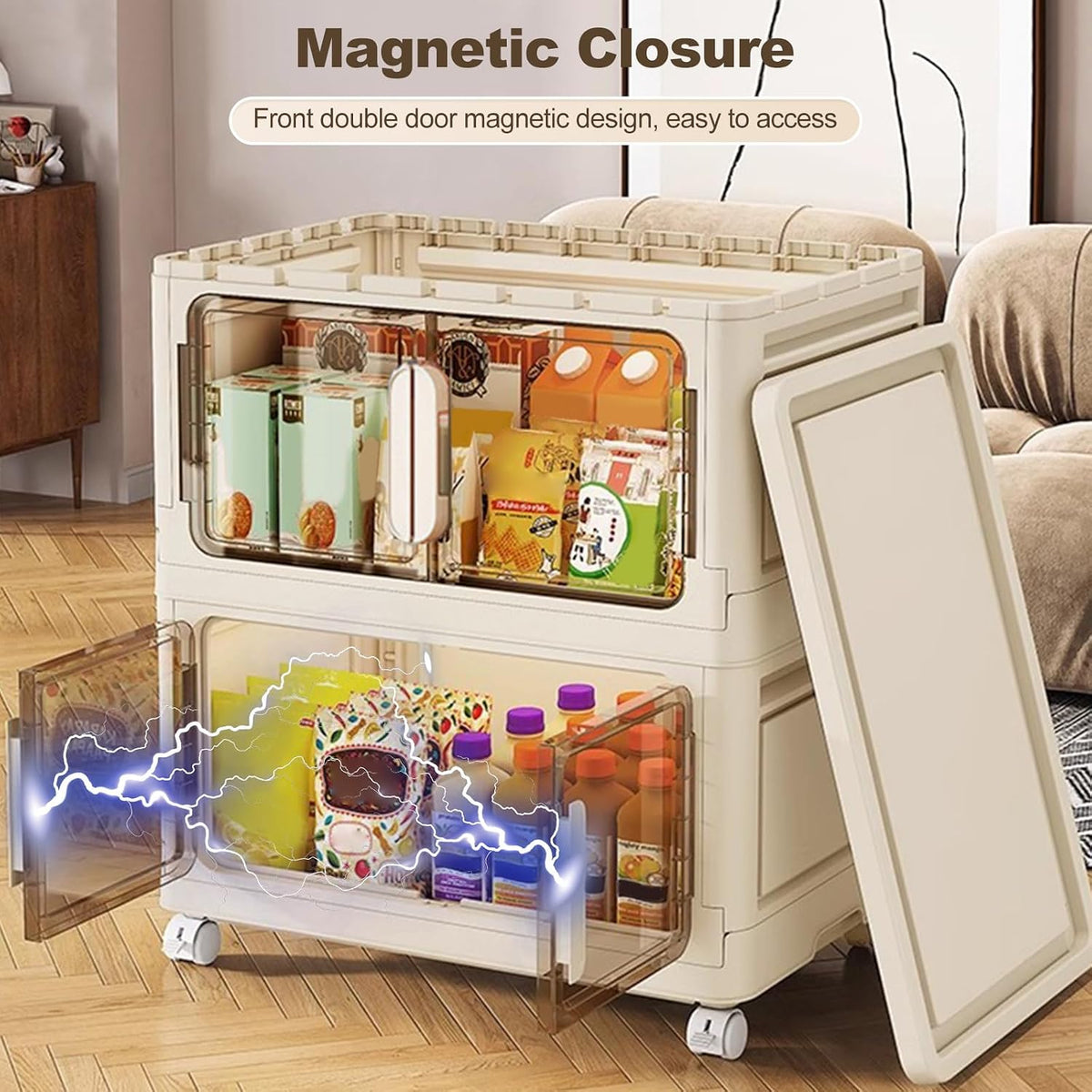 ergocar storage box, magnetic double opening door large, package contents