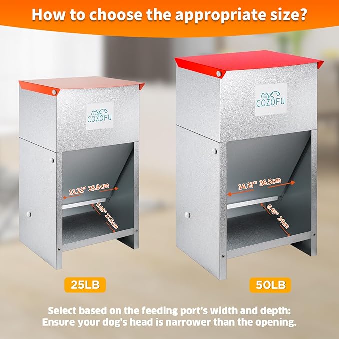 Dog Feeder - Galvanized Metal Pet Food Station - Image 7