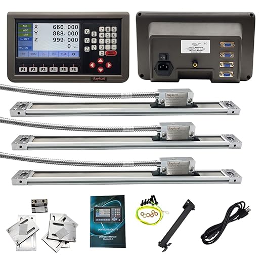 Baykunl 3 Axis Digital Readout DRO Display KIT 16" x 32" x 18" Travel Length by Baykunltools