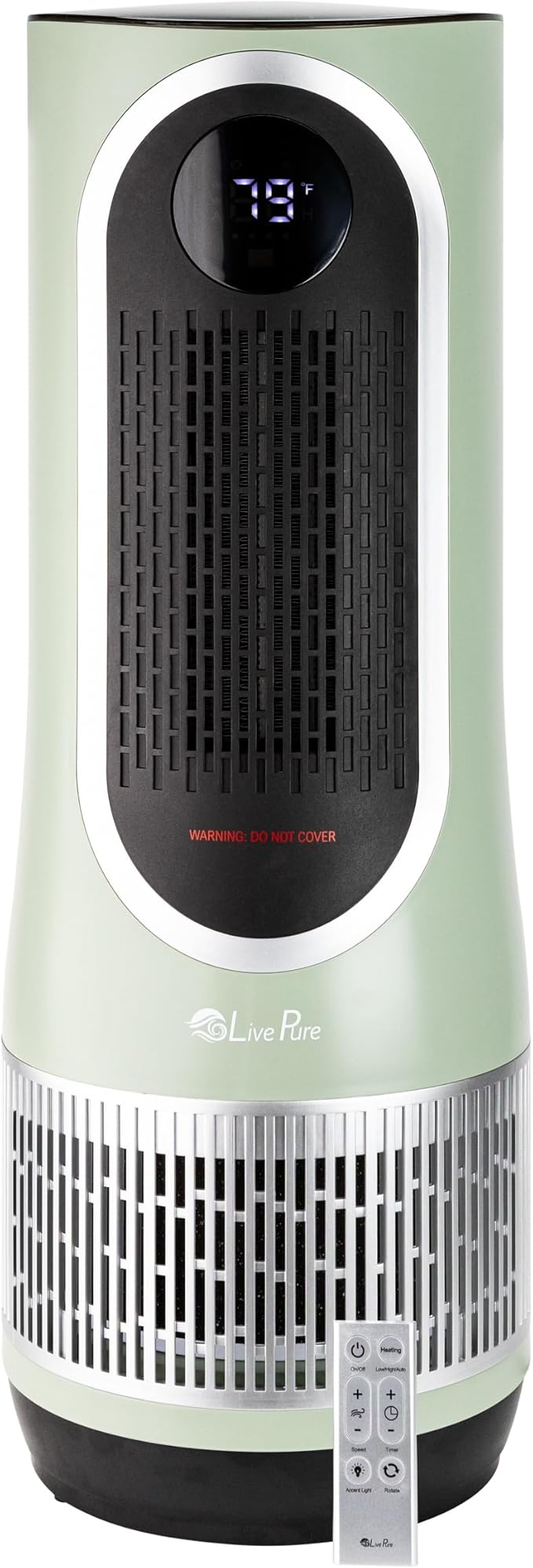 LivePure 3-in-1 LP520 Clean Heat Air Purifier & Electric Heater – Oscillating by LivePure