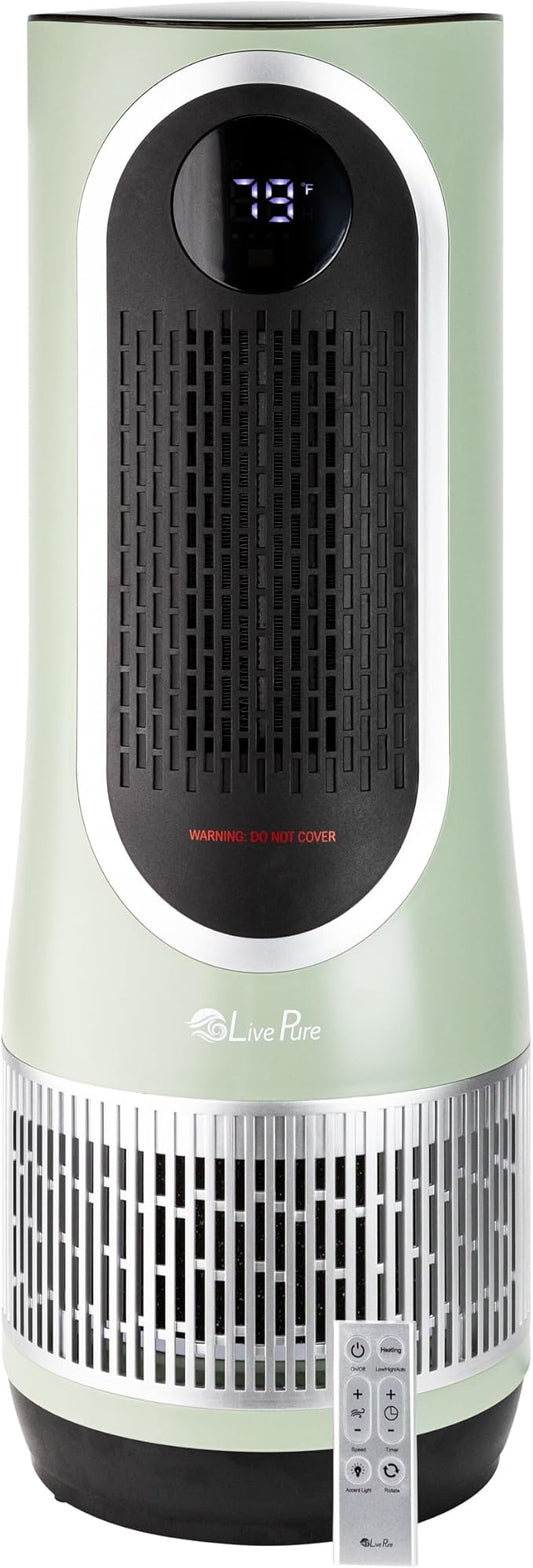 LivePure 3-in-1 LP520 Clean Heat Air Purifier & Electric Heater – Oscillating by LivePure