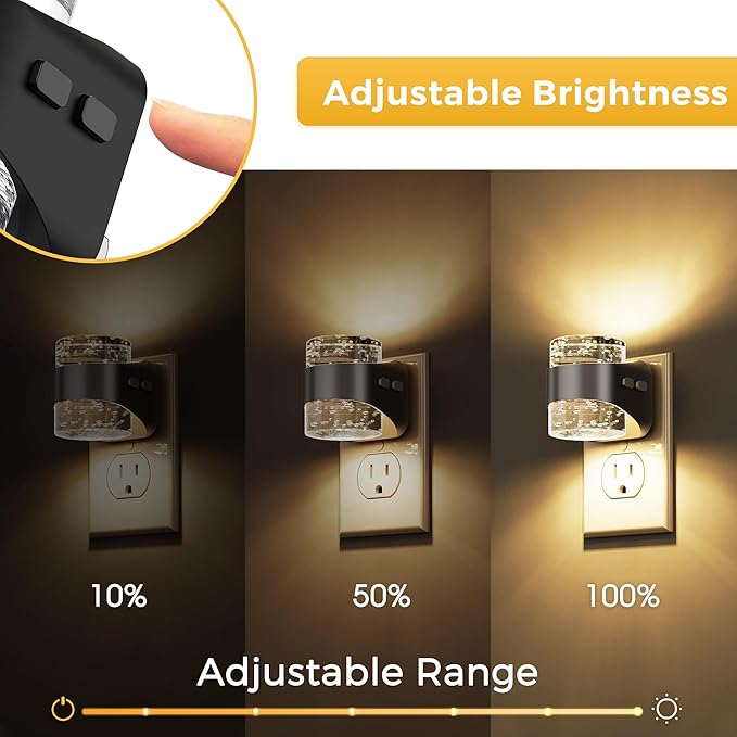 L LOHAS LED Night Light, Bubble Night Lights Plug into Wall, 3000K/4000k/5000K - Image 2