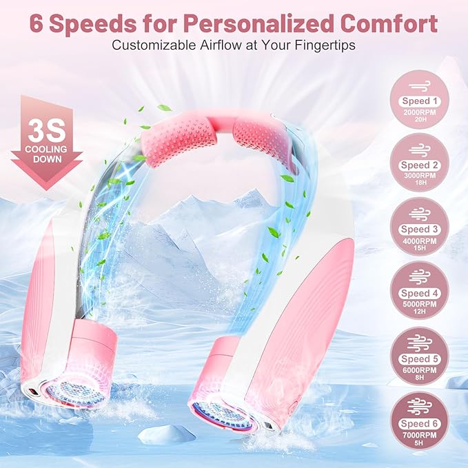 Slientspin AI Portable Neck Fan - Image 4