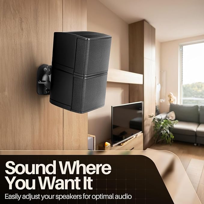 TNP Universal Satellite Speaker Wall Mount Bracket Ceiling Mount Clamp - Image 5