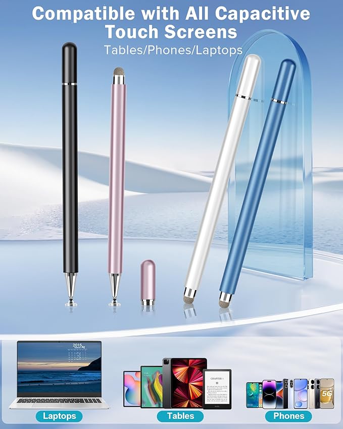 Stylus Pens for Touch Screens, 2 in 1 Stylus Pen Compatible - Image 6