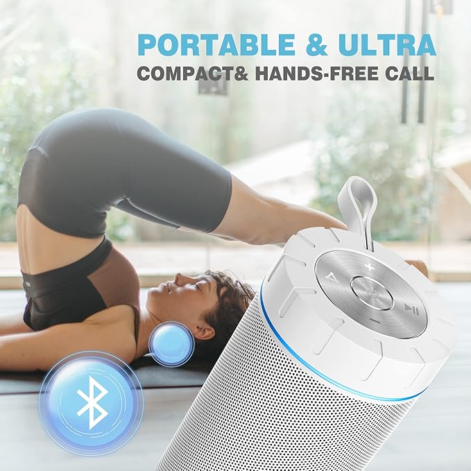 comiso X26 Bluetooth Speaker, IPX4 Waterproof Speakers 360° HD Surround Sound - Image 4