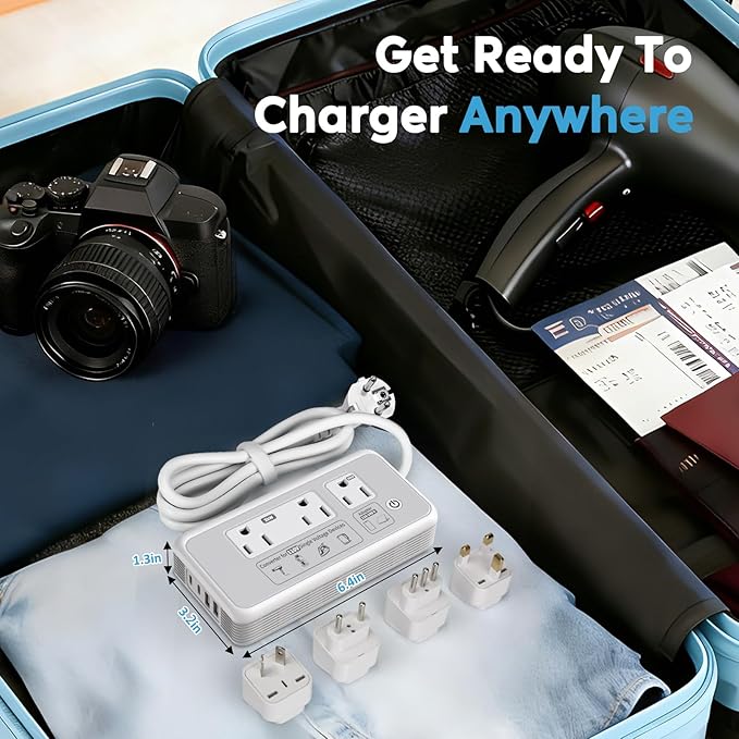 220V to 110V Voltage Converter, 2000W Adapter US to Europe International Travel - Image 8