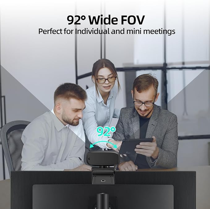 SynthMeet 4K Webcam for PC, 1080P@60FPS, 4K Camera - Image 4