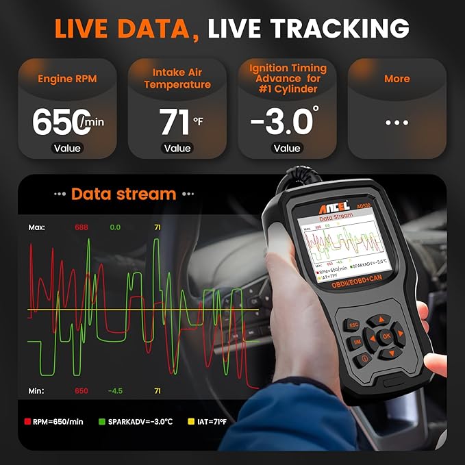 ANCEL AD530 OBD2 Scanner-Upgraded AD310, Car Code Reader - Image 5