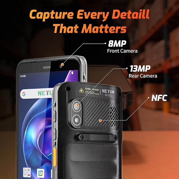 NETUM Android 14 Handheld Barcode Scanner Mobile Computer, Q900 - Image 6