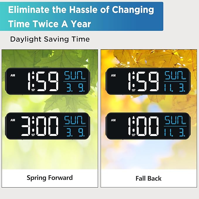 Peakeep Large Display Digital Alarm Clock - Image 6