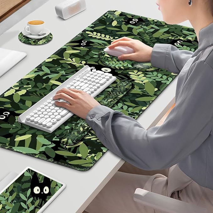 Large Desk Mat, Cute Anime Cats Gaming Mouse Pad, Desk Pad Protector, XXL - Image 7