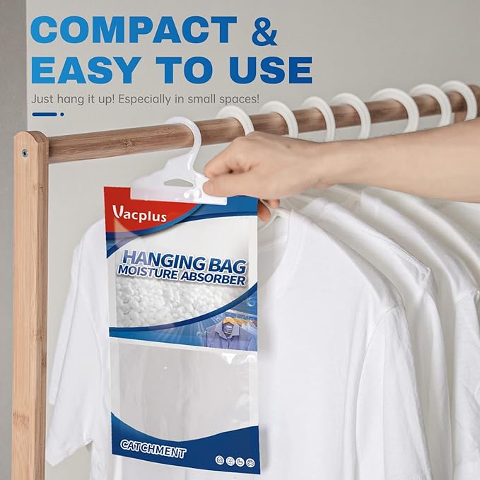 Vacplus Moisture Absorbers Packets, Fragrance Free 20 Pack, Humidity Packs - Image 3