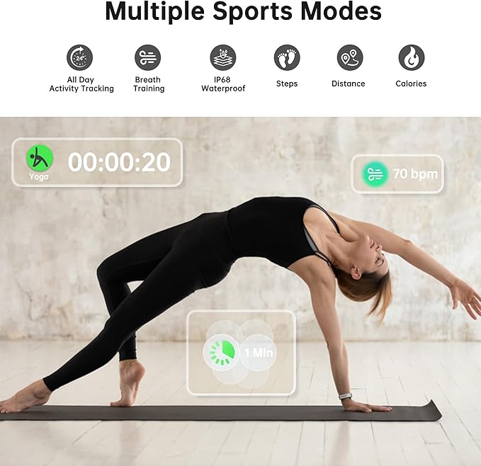 Sunorshop Health Fitness Tracker, Smart Watch - Image 5