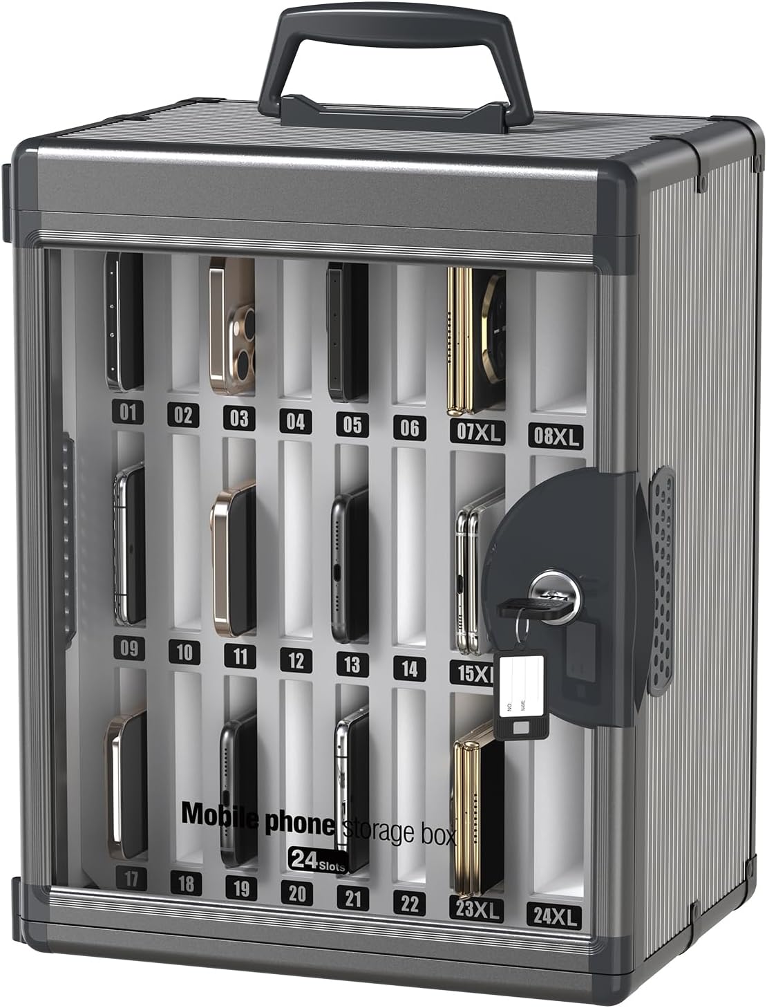 glosen 24 slots cell phone storage locker for, main product view