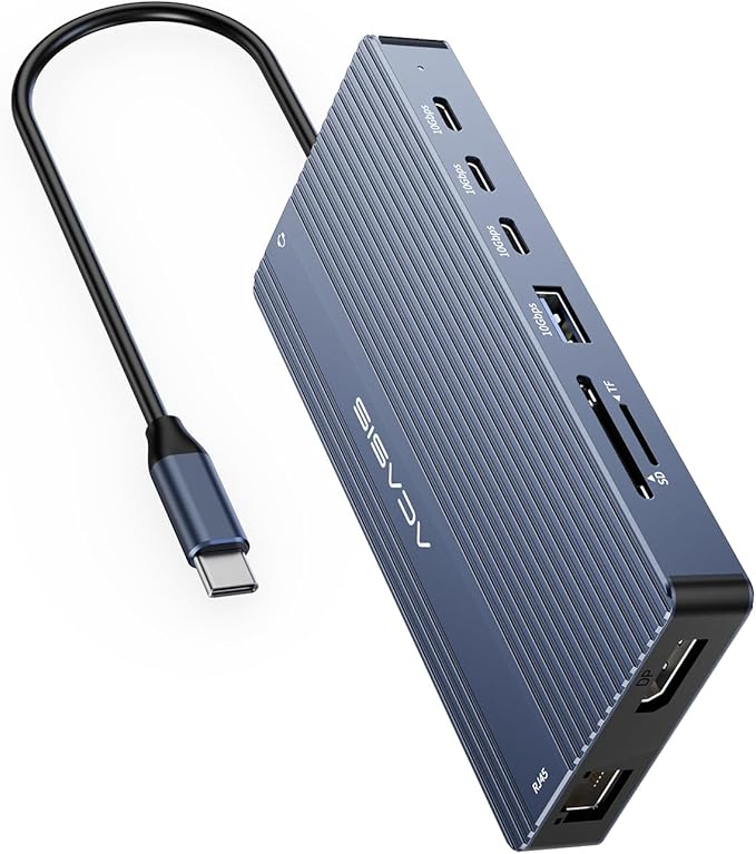 USB C Hub 14-1 USB C Docking Station Dual Monitor, - Image 9
