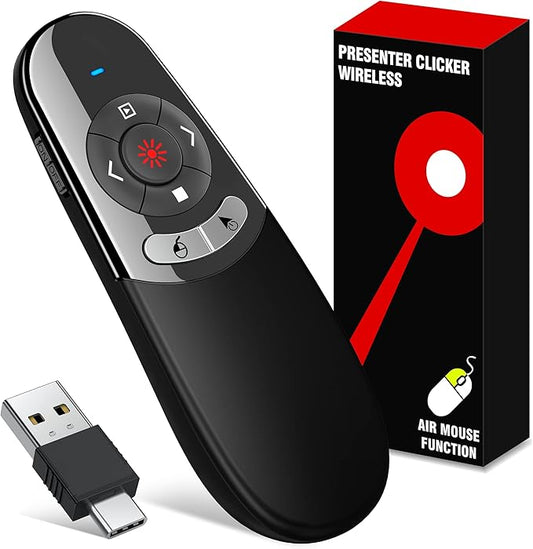 2 in 1 USB Type C Presentation Clicker Air Mouse by TITIANCOOLPresenter