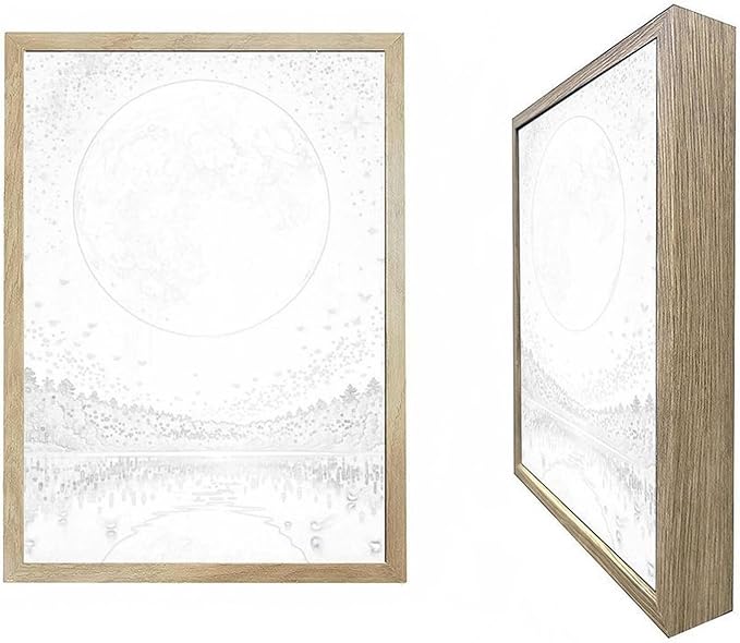 URVIP LED Glowing Photo Frame, 3D Starry-Sky Moon Animal Wall Art, 9x12 Inches - Image 3