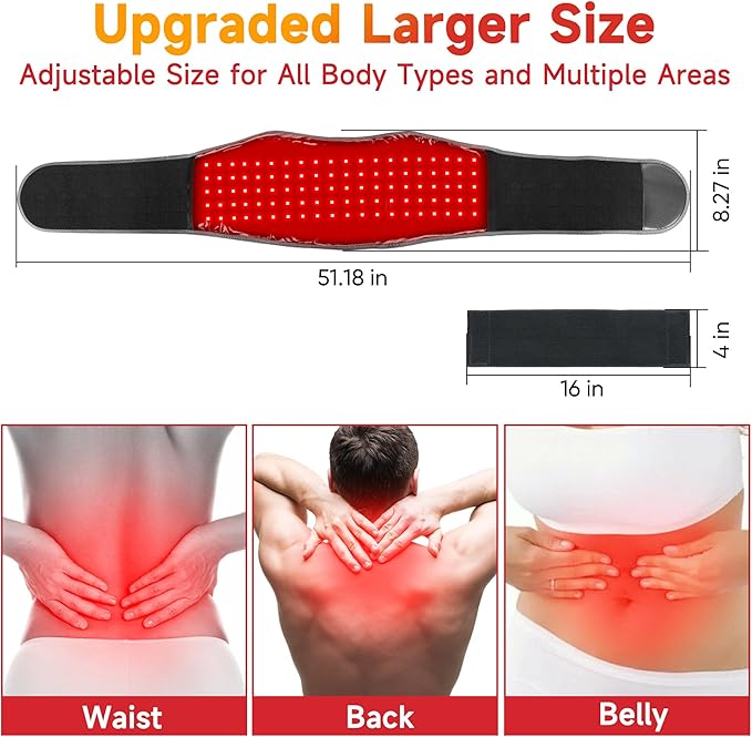 Red Light Therapy Belt for Body: Massage Heating Infrared Light Device - Image 6