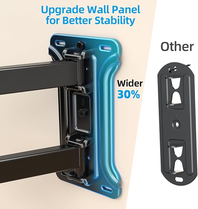 HCMOUNTING Pre-Assembled Corner TV Wall Mount - Image 5