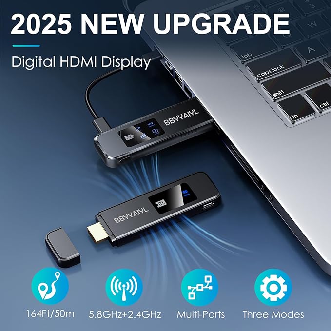 Wireless HDMI Transmitter and Receiver Adapter, 4K UHD Plug & Play No App/WiFi - Image 3